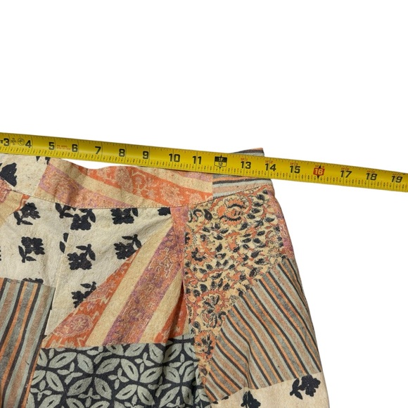 Free People Women’s Block Party Summer 1pc Patchwork Print Pants Size Medium - Picture 7 of 9